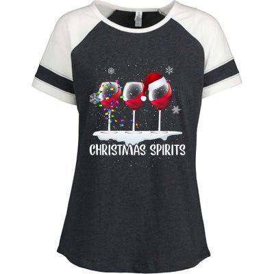 Christmas Spirits Enza Ladies Jersey Colorblock Tee