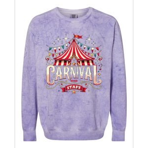 Carnival Staff Circus Matching Colorblast Crewneck Sweatshirt