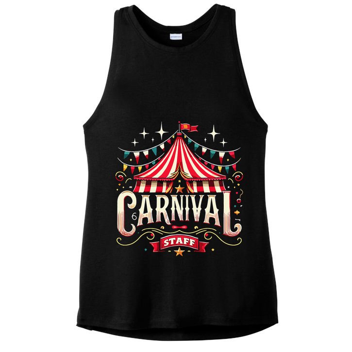 Carnival Staff Circus Matching Ladies PosiCharge Tri-Blend Wicking Tank