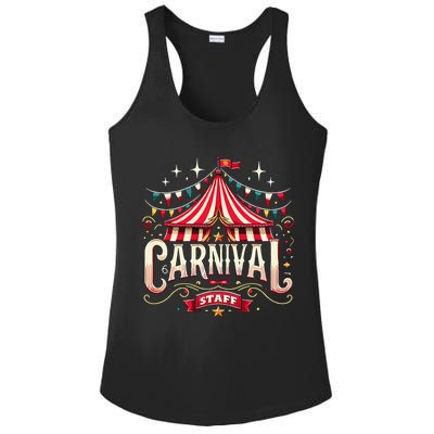 Carnival Staff Circus Matching Ladies PosiCharge Competitor Racerback Tank