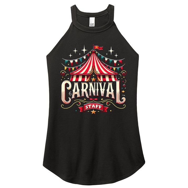 Carnival Staff Circus Matching Women's Perfect Tri Rocker Tank
