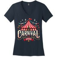 Carnival Staff Circus Matching Women's V-Neck T-Shirt