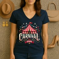 Carnival Staff Circus Matching Women's V-Neck T-Shirt