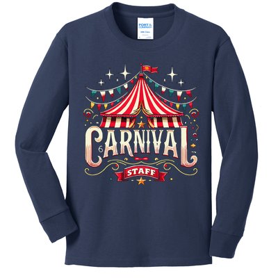 Carnival Staff Circus Matching Kids Long Sleeve Shirt