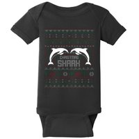 Christmas Shark Baby Bodysuit