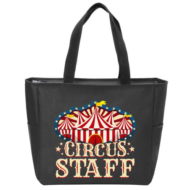 Circus Staff Circus Party Zip Tote Bag