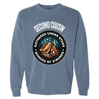 Cute Second Cousin Family Matching Camping Gift Garment-Dyed Sweatshirt