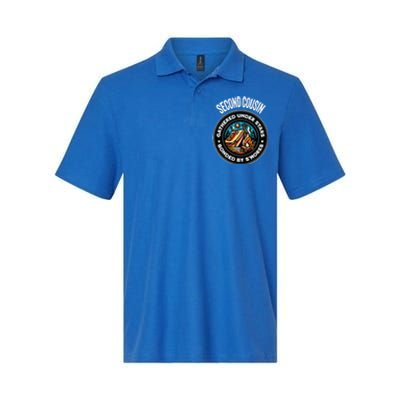 Cute Second Cousin Family Matching Camping Gift Softstyle Adult Sport Polo