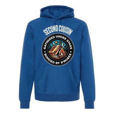 Cute Second Cousin Family Matching Camping Gift Premium Hoodie