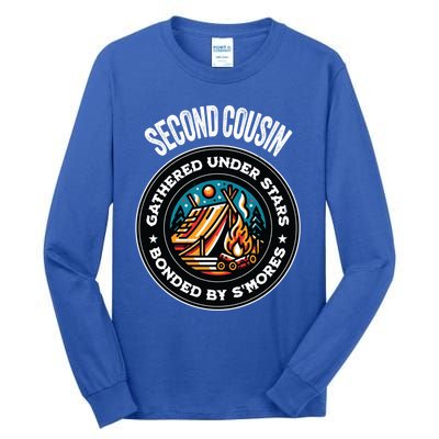 Cute Second Cousin Family Matching Camping Gift Tall Long Sleeve T-Shirt