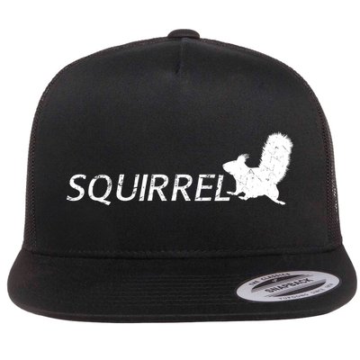 Cute Squirrel Flat Bill Trucker Hat