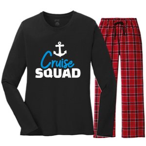 Cruise Squad Women's Long Sleeve Flannel Pajama Set 