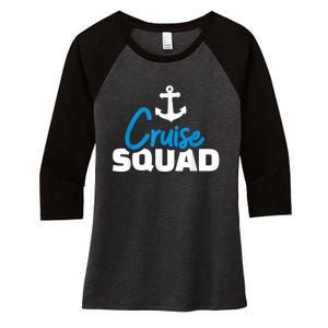 Cruise Squad Women's Tri-Blend 3/4-Sleeve Raglan Shirt