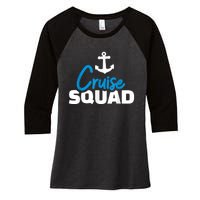 Cruise Squad Women's Tri-Blend 3/4-Sleeve Raglan Shirt