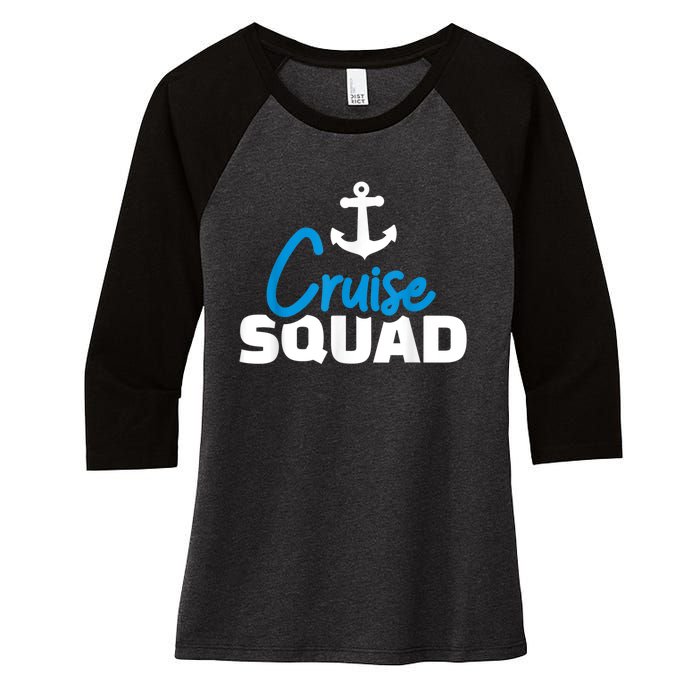 Cruise Squad Women's Tri-Blend 3/4-Sleeve Raglan Shirt