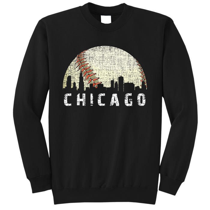 Chicago Skyline City Baseball Sweatshirt