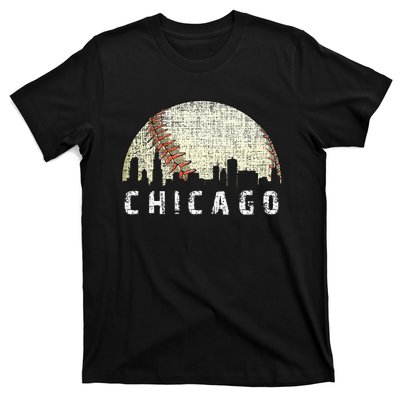 Chicago Skyline City Baseball T-Shirt