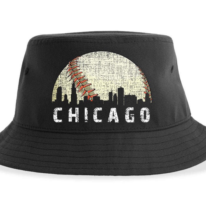 Chicago Skyline City Baseball Sustainable Bucket Hat