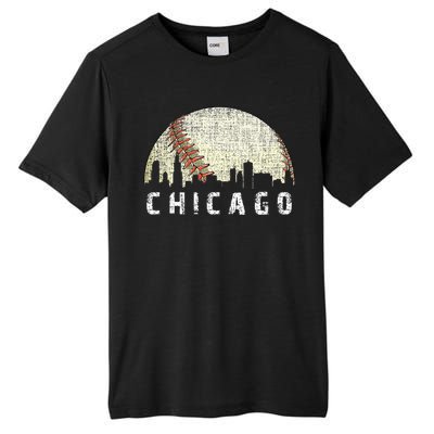 Chicago Skyline City Baseball Tall Fusion ChromaSoft Performance T-Shirt