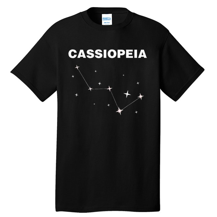 Cassiopeia Star Constellation For Stargazer Astronomy Tall T-Shirt