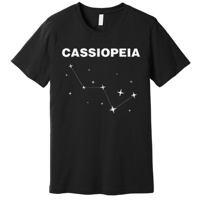 Cassiopeia Star Constellation For Stargazer Astronomy Premium T-Shirt