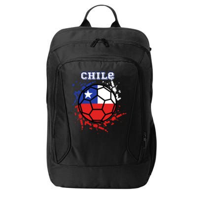 Chile Soccer Chilean Flag Futbol Fan Jersey City Backpack