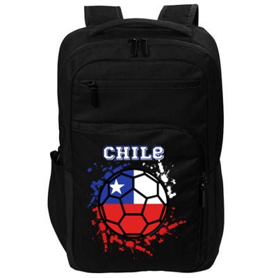 Chile Soccer Chilean Flag Futbol Fan Jersey Impact Tech Backpack