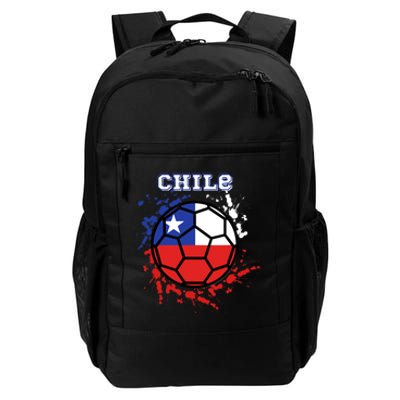 Chile Soccer Chilean Flag Futbol Fan Jersey Daily Commute Backpack