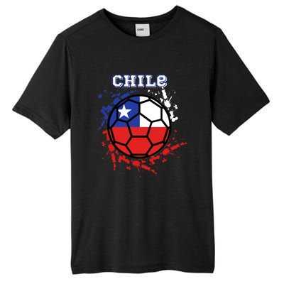 Chile Soccer Chilean Flag Futbol Fan Jersey Tall Fusion ChromaSoft Performance T-Shirt