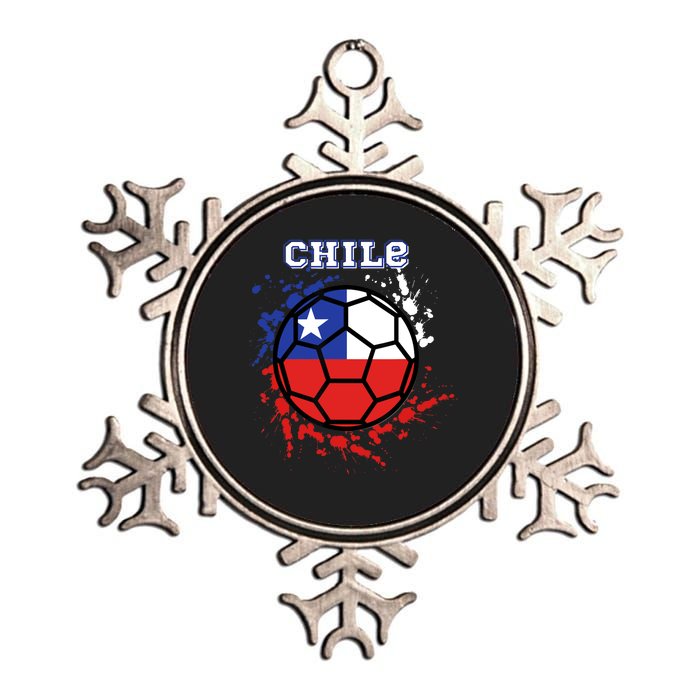 Chile Soccer Chilean Flag Futbol Fan Jersey Metallic Star Ornament