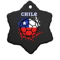 Chile Soccer Chilean Flag Futbol Fan Jersey Ceramic Star Ornament