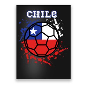 Chile Soccer Chilean Flag Futbol Fan Jersey Poster