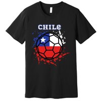 Chile Soccer Chilean Flag Futbol Fan Jersey Premium T-Shirt