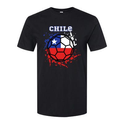 Chile Soccer Chilean Flag Futbol Fan Jersey Softstyle CVC T-Shirt