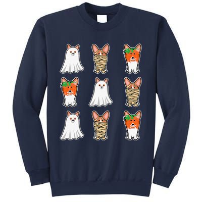 Cute Spooky Corgi Puppy Corgis Halloween Ghost Mummy Sweatshirt