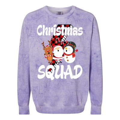 Christmas Squad Cute Holiday Musical Colorblast Crewneck Sweatshirt