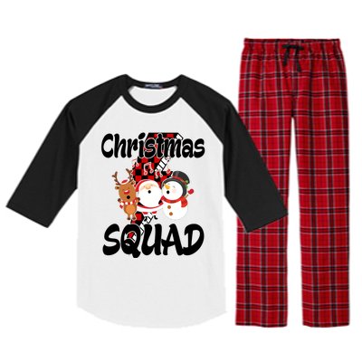 Christmas Squad Cute Holiday Musical Raglan Sleeve Pajama Set