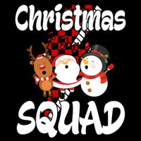 Christmas Squad Cute Holiday Musical Flat Bill Trucker Hat