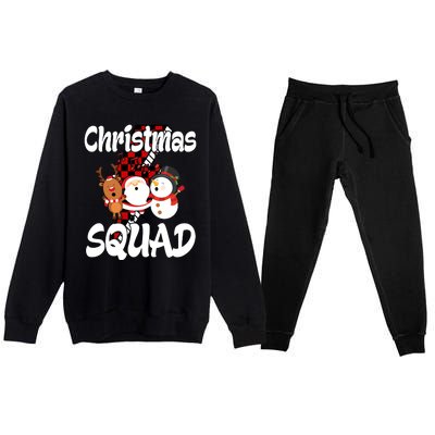 Christmas Squad Cute Holiday Musical Premium Crewneck Sweatsuit Set