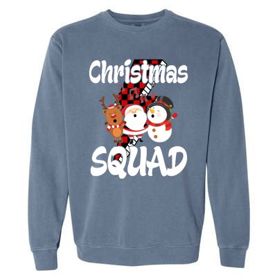 Christmas Squad Cute Holiday Musical Garment-Dyed Sweatshirt