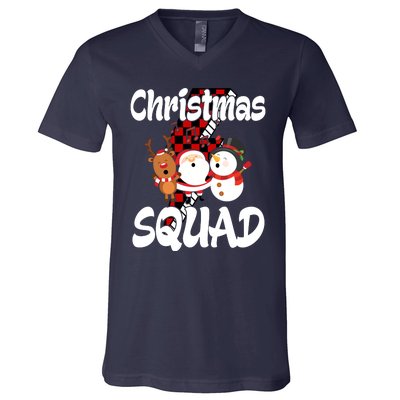 Christmas Squad Cute Holiday Musical V-Neck T-Shirt