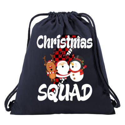 Christmas Squad Cute Holiday Musical Drawstring Bag