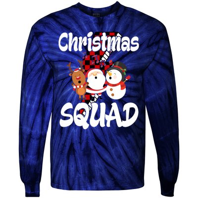 Christmas Squad Cute Holiday Musical Tie-Dye Long Sleeve Shirt