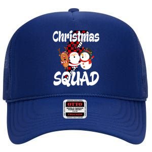 Christmas Squad Cute Holiday Musical High Crown Mesh Back Trucker Hat