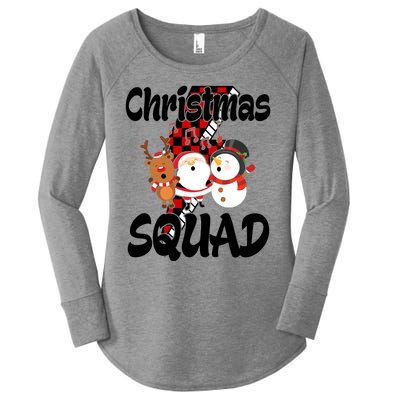 Christmas Squad Cute Holiday Musical Women's Perfect Tri Tunic Long Sleeve Shirt