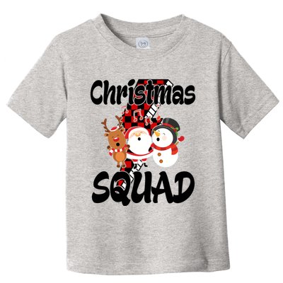 Christmas Squad Cute Holiday Musical Toddler T-Shirt