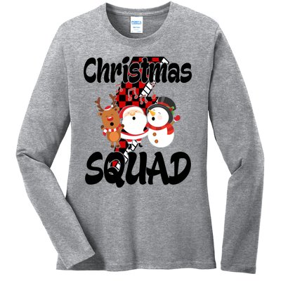 Christmas Squad Cute Holiday Musical Ladies Long Sleeve Shirt