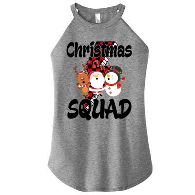 Christmas Squad Cute Holiday Musical Women’s Perfect Tri Rocker Tank