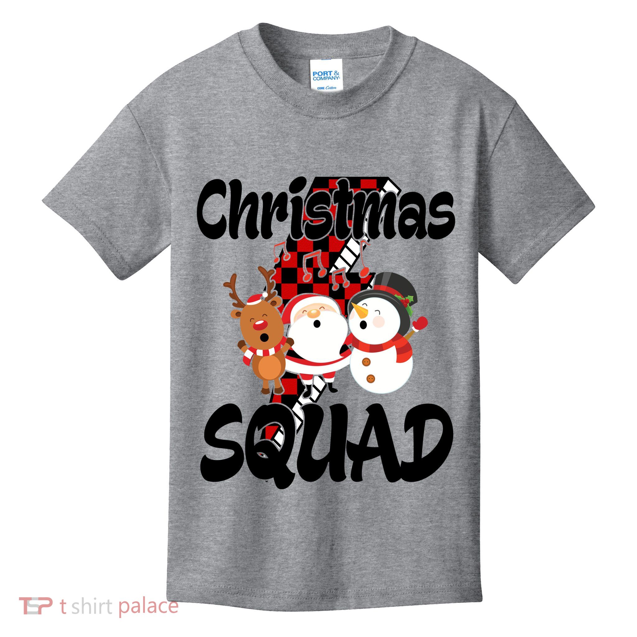 Christmas Squad Cute Holiday Musical Kids T-Shirt