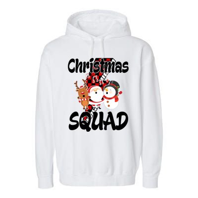 Christmas Squad Cute Holiday Musical Garment-Dyed Fleece Hoodie